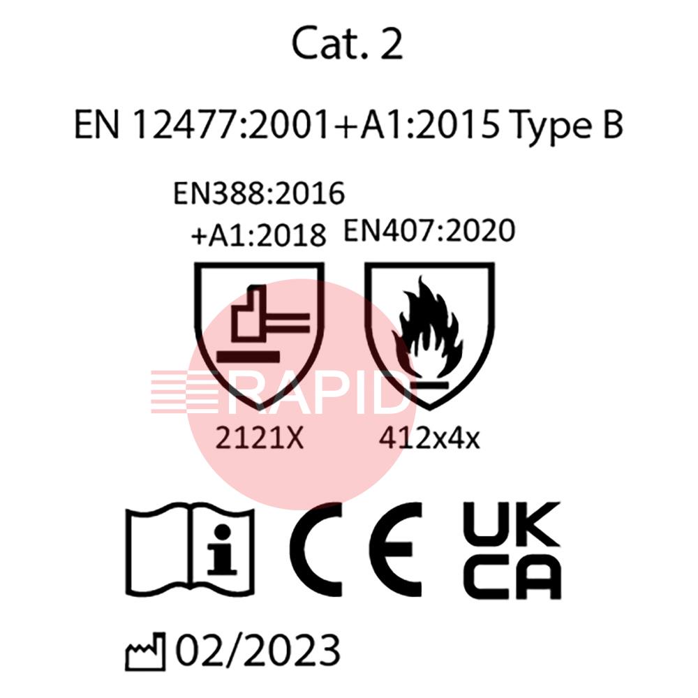 KGSM7S7  Kemppi Craft TIG Model 7 Welding Gloves - Size 7 (Pair)
